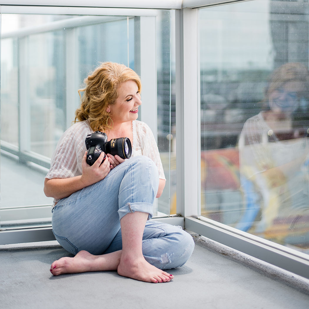 Portrait of Belinda, CEO and lead photographer of Captured by Belinda Boudoir